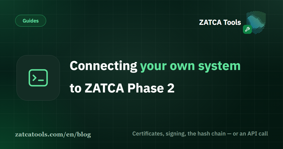 Two engineering paths side by side: a stack of cryptographic and XML components on one side, a single JSON request on the other